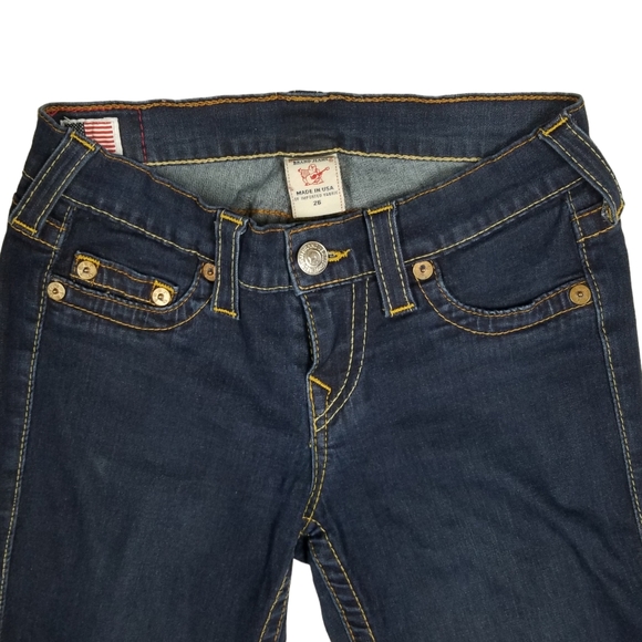 True Religion Casey Super Skinny Low Rise Ankle Length Jeans Women's Size 26 - Picture 5 of 15